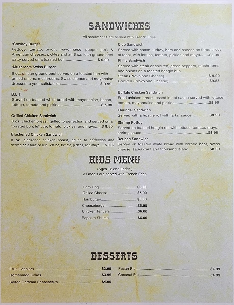 Menu Cowboy Restaurant-3