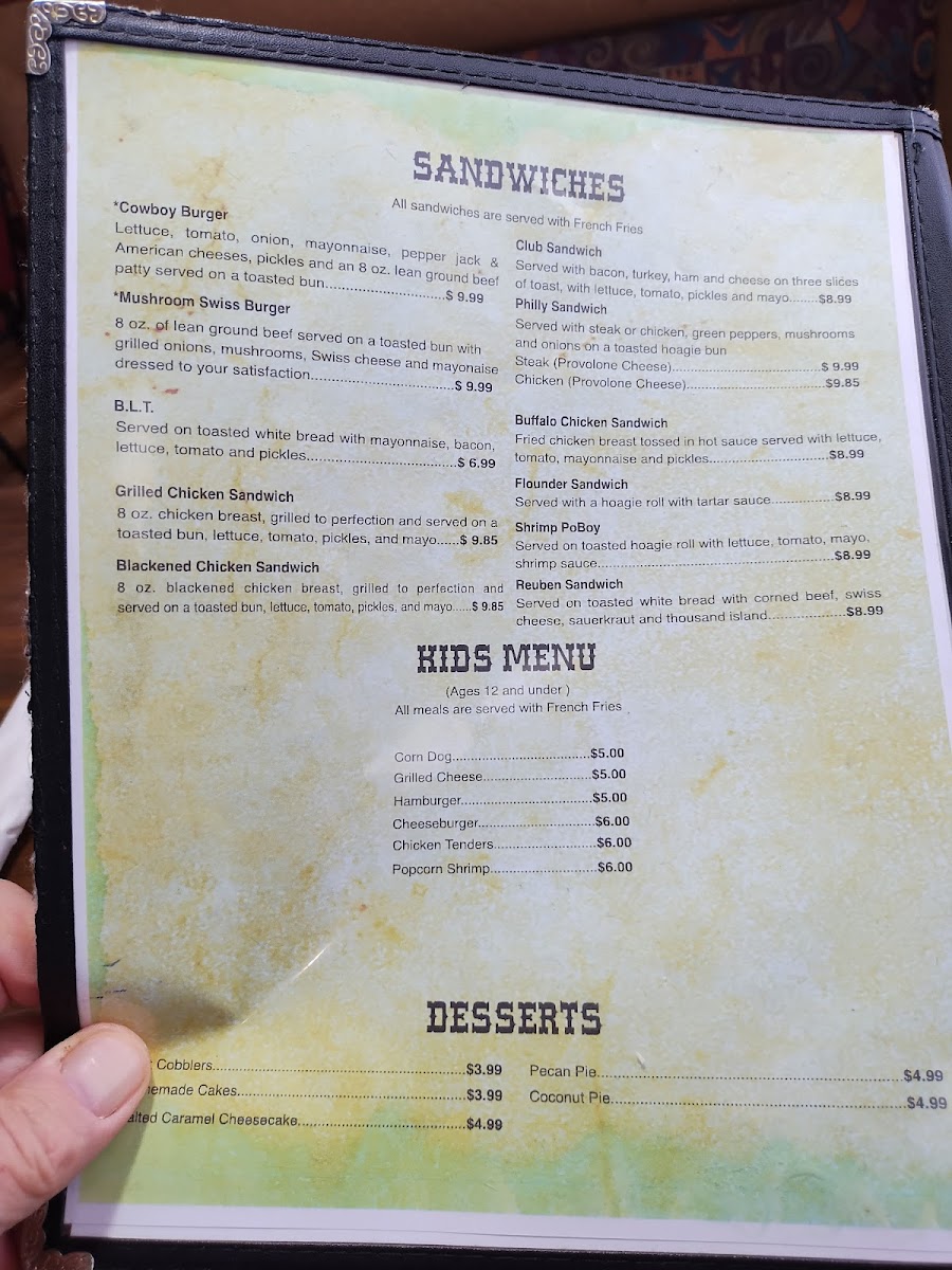 Menu Cowboy Restaurant-8